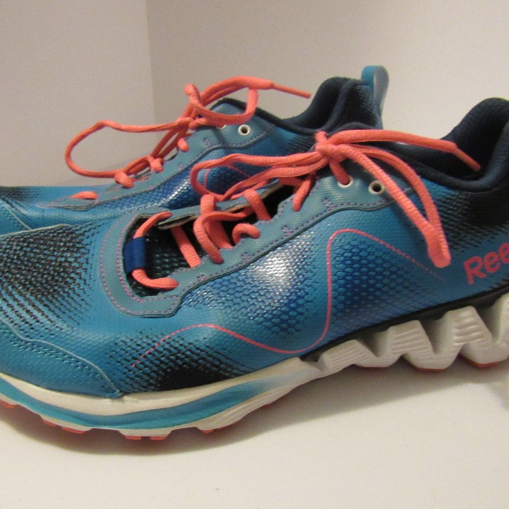 Reebok‎ Zigtech Wild Trail Running Shoes M44028 Women's 11 Blue/Pink